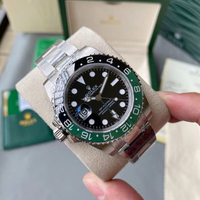 ROLEX GMT-Master II Green Bezel 40MM 904L Steel 3186/2836 Movement Watch